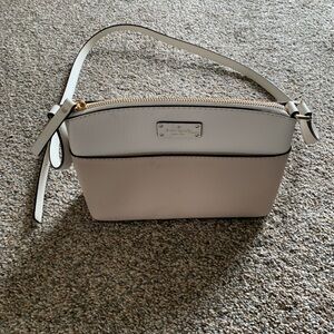 Kate Spade White and Cream Crossbody Bag